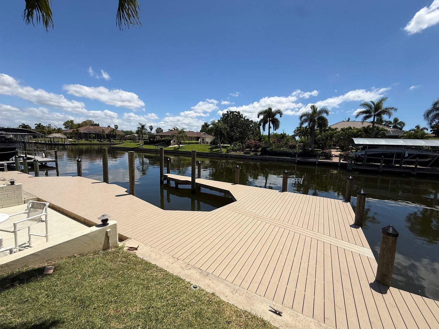 A platform deck built for how the owners live
