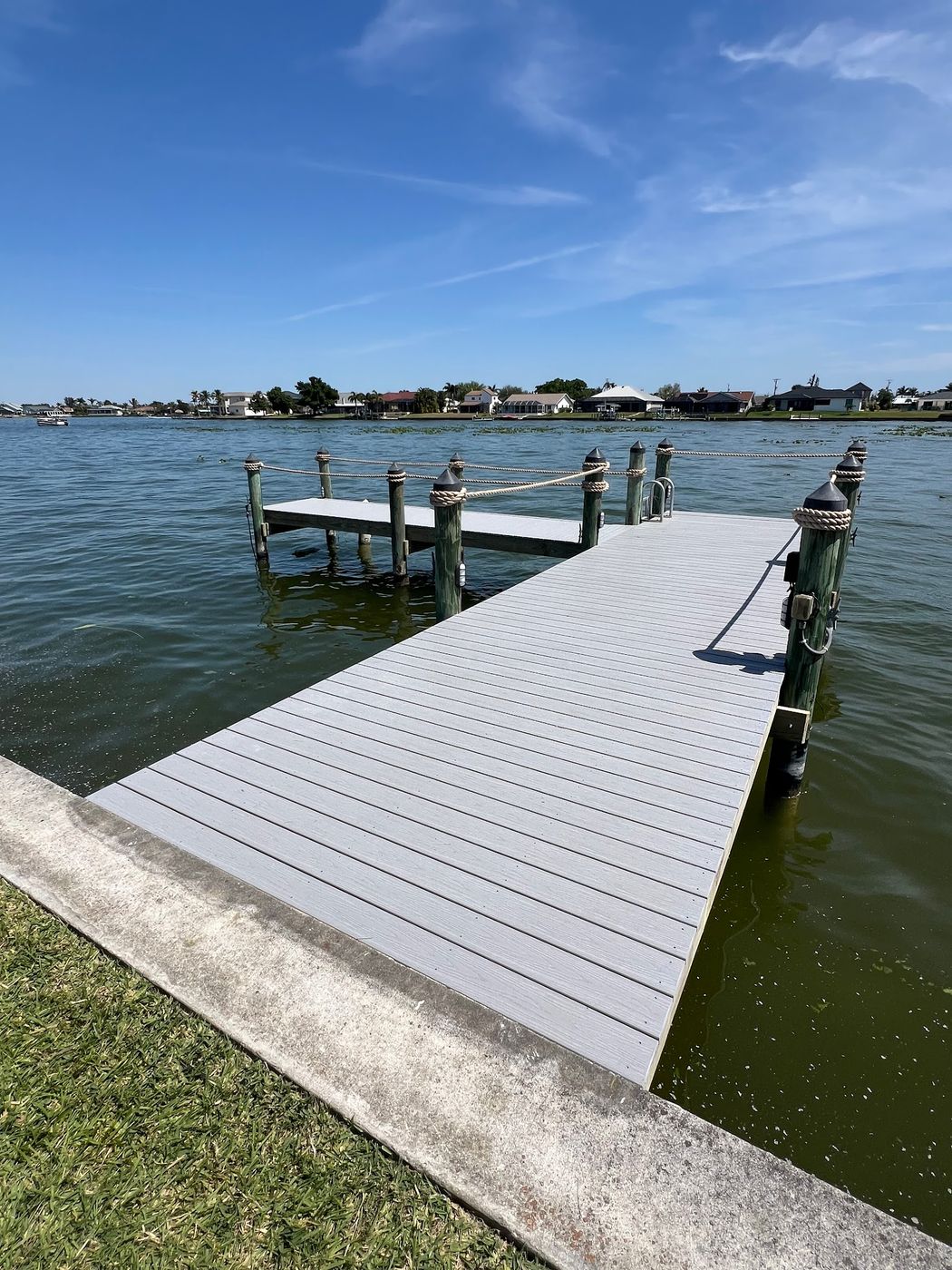 Fresh grey composite re-deck