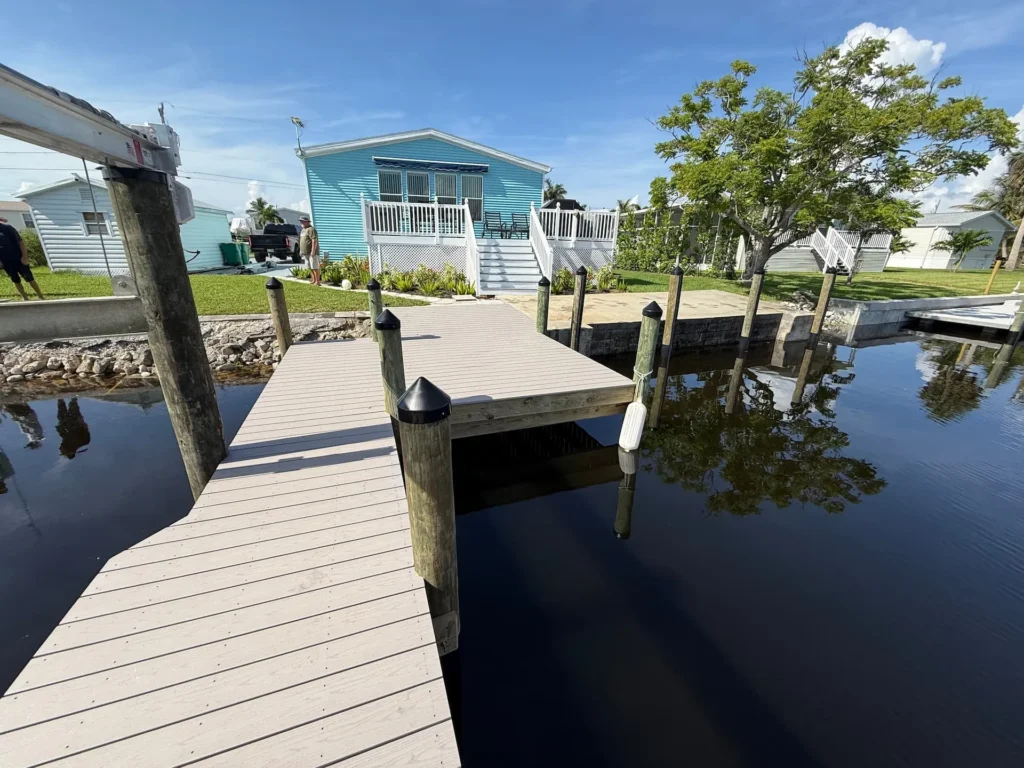 boat-dock-installation-near-home-waterfront